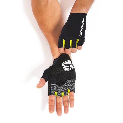 FR-C Pro Gloves by Giordana Cycling, FLUO YELLOW, Made in Italy