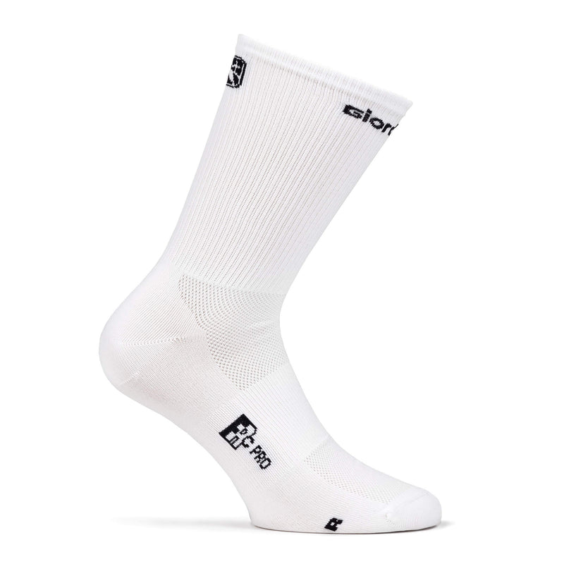 FR-C Tall Solid Socks by Giordana Cycling, WHITE, Made in Italy