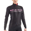 Women's FR-C Trade Raggi Winter Jacket by Giordana Cycling, BLACK/PINK, Made in Italy