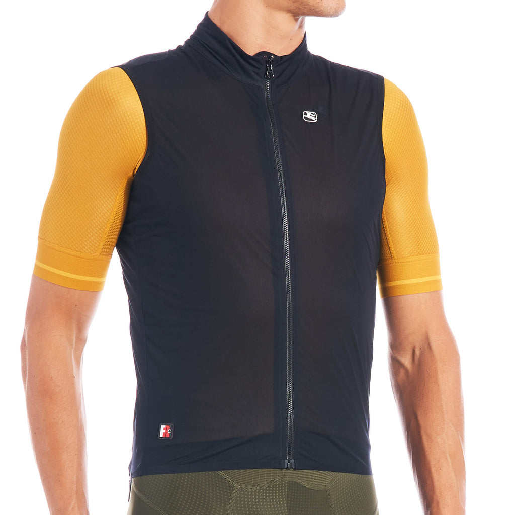 FR-C Pro Wind Vest by Giordana Cycling, BLACK, Made in Italy