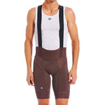 Men's FR-C Pro Bib Short by Giordana Cycling, CHOCOLATE BROWN, Made in Italy