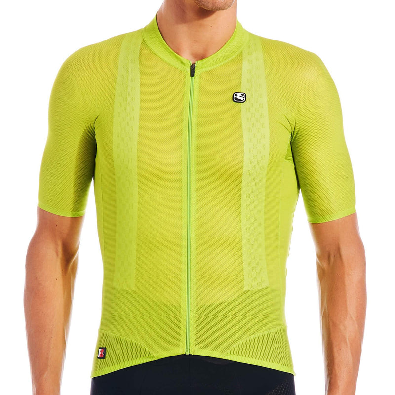 Men's FR-C Pro Lyte Jersey by Giordana Cycling, ACID GREEN, Made in Italy