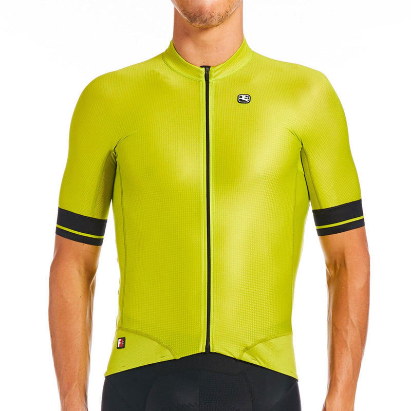 Men's FR-C Pro Jersey by Giordana Cycling, LIME, Made in Italy