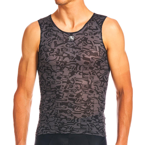 FR-C Pro Tank Base Layer by Giordana Cycling, CAMO BLACK, Made in Italy