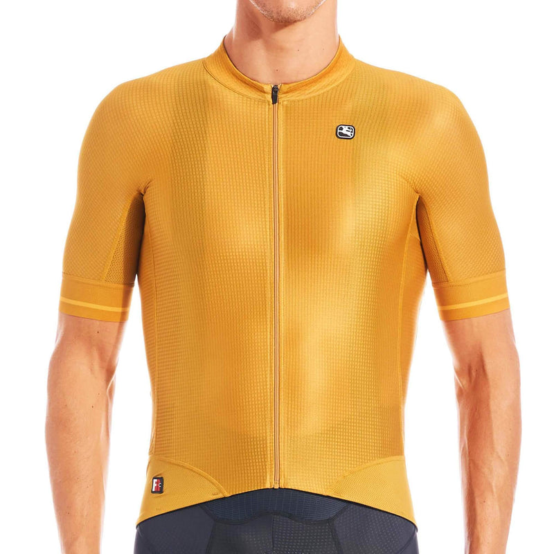 Men's FR-C Pro Jersey by Giordana Cycling, MUSTARD YELLOW, Made in Italy