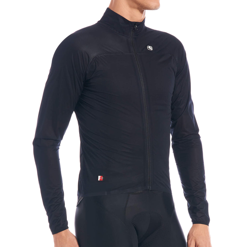 FR-C Pro Rain Jacket by Giordana Cycling, BLACK, Made in Italy