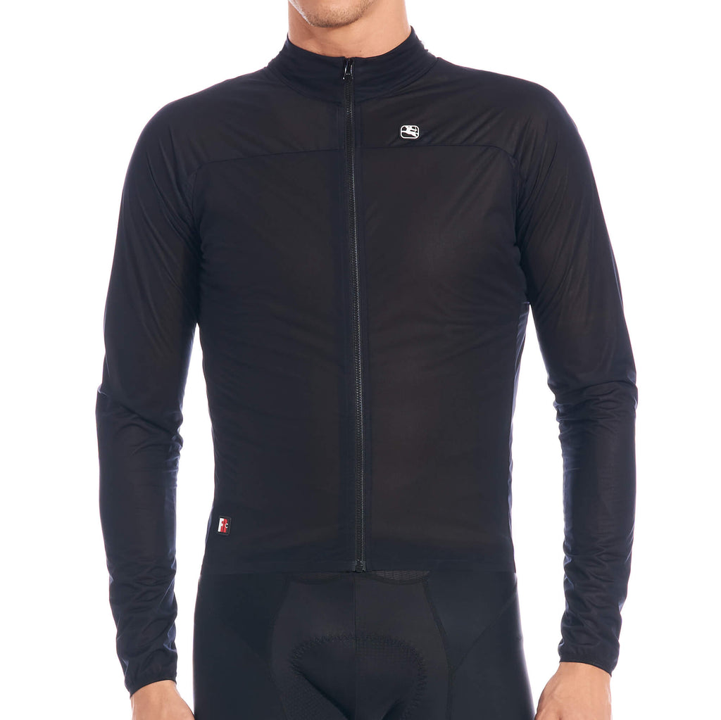 FR-C Pro Wind Jacket by Giordana Cycling, BLACK, Made in Italy