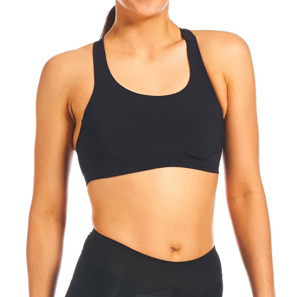 Women's FR-C Pro Sports Bra by Giordana Cycling, BLACK, Made in Italy