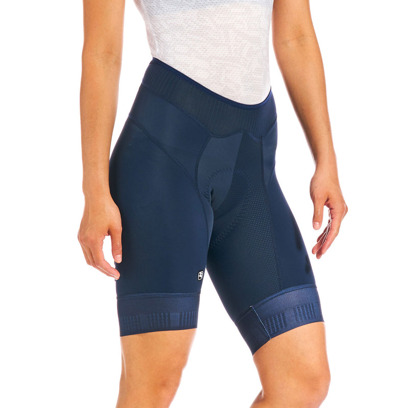 Women's FR-C Pro Short - Shorter Inseam by Giordana Cycling, MIDNIGHT BLUE, Made in Italy