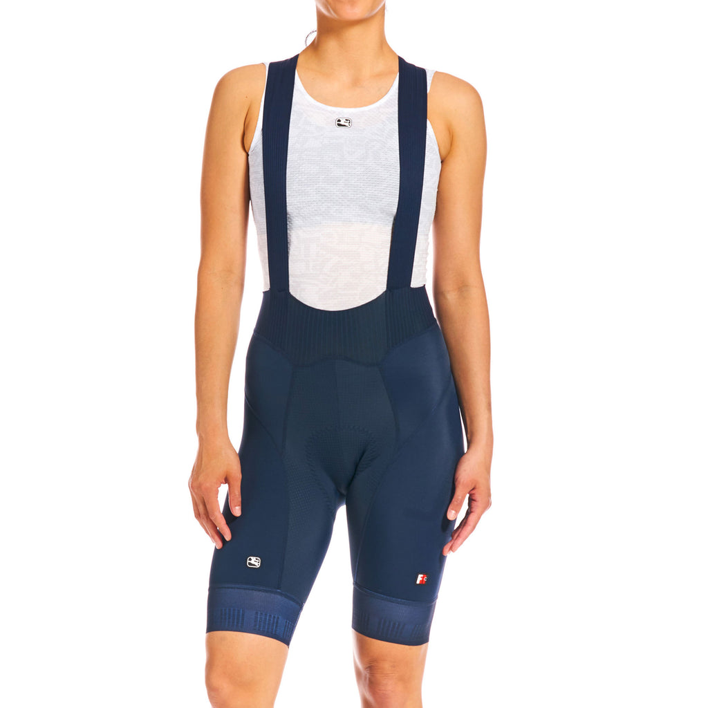 Women's FR-C Pro Bib Short by Giordana Cycling, MIDNIGHT BLUE, Made in Italy