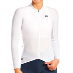 Women's FR-C Pro Lightweight Long Sleeve Jersey by Giordana Cycling, WHITE, Made in Italy