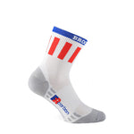 FR-C Mid Cuff Brooklyn Socks by Giordana Cycling, RED/WHITE/BLUE, Made in Italy
