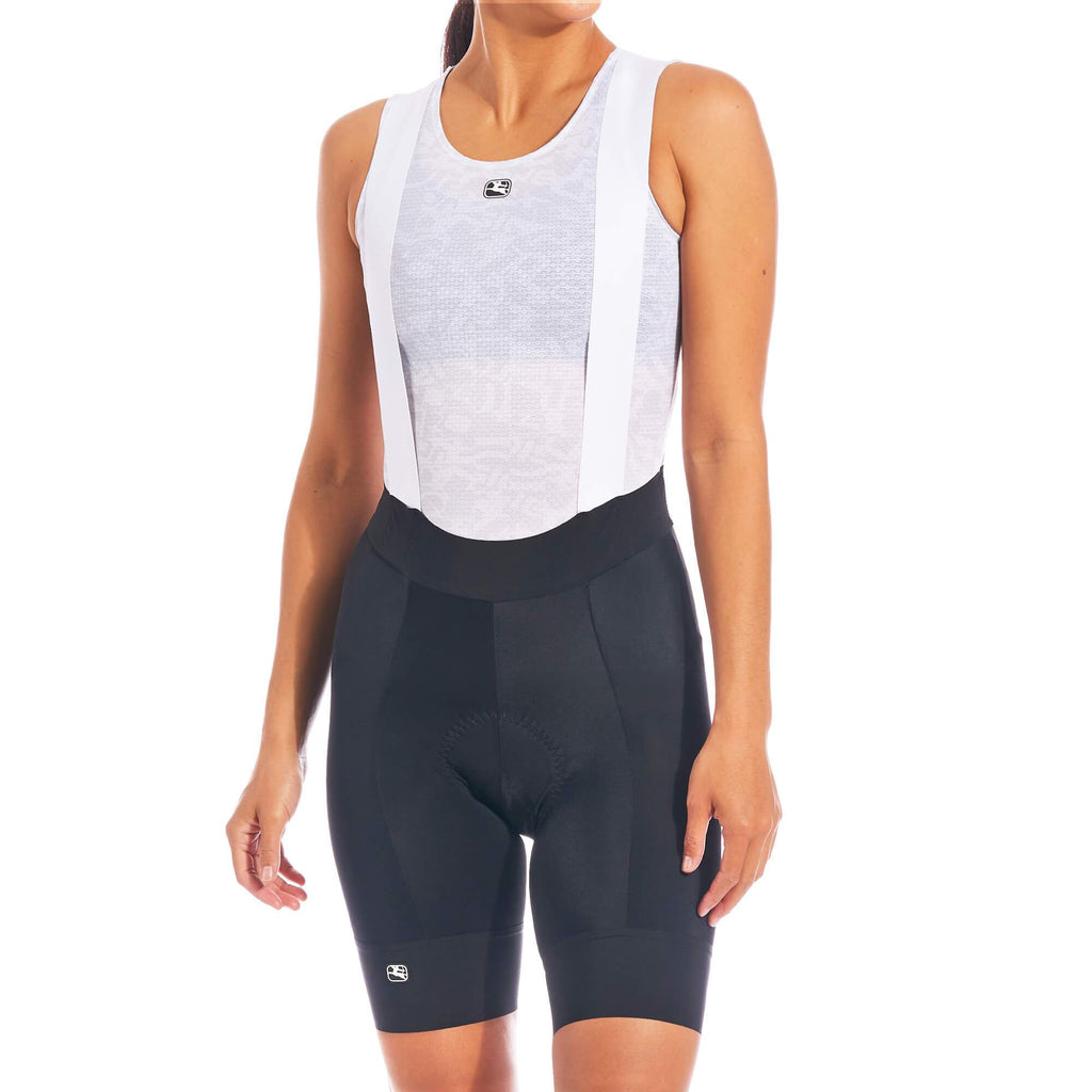 Women's Fusion Bib Short by Giordana Cycling, BLACK, Made in Italy