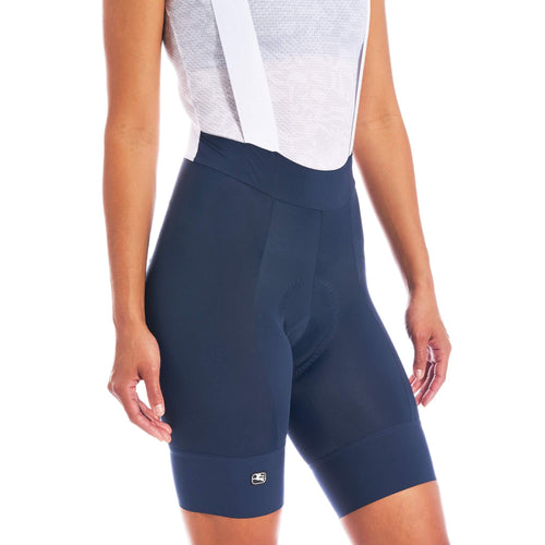 Women's Fusion Bib Short by Giordana Cycling, MIDNIGHT BLUE, Made in Italy