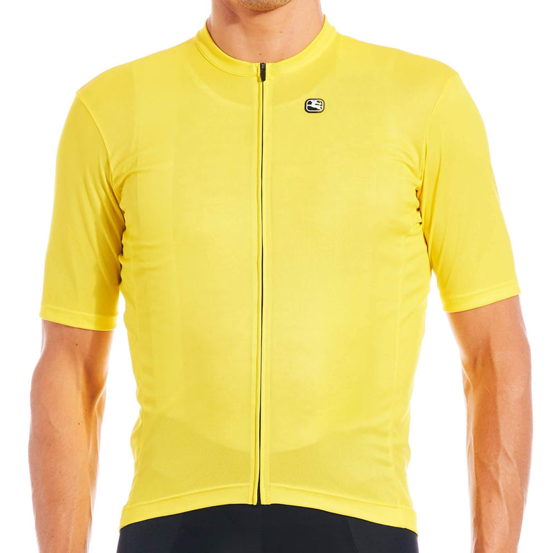 Men's Fusion Jersey by Giordana Cycling, YELLOW, Made in Italy