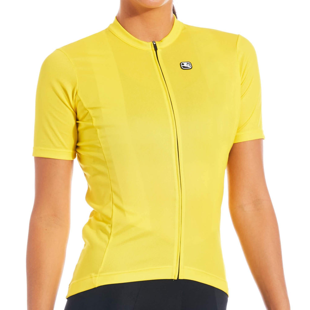 Women's Fusion Jersey by Giordana Cycling, MEADOWLARK YELLOW, Made in Italy