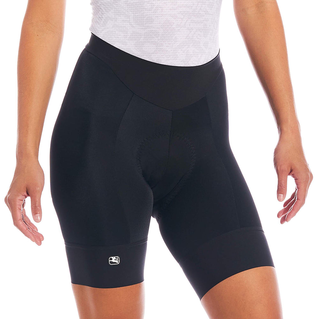 Women's Fusion Short by Giordana Cycling, BLACK, Made in Italy