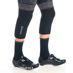 Knitted Dryarn Knee Warmers by Giordana Cycling, BLACK, Made in Italy