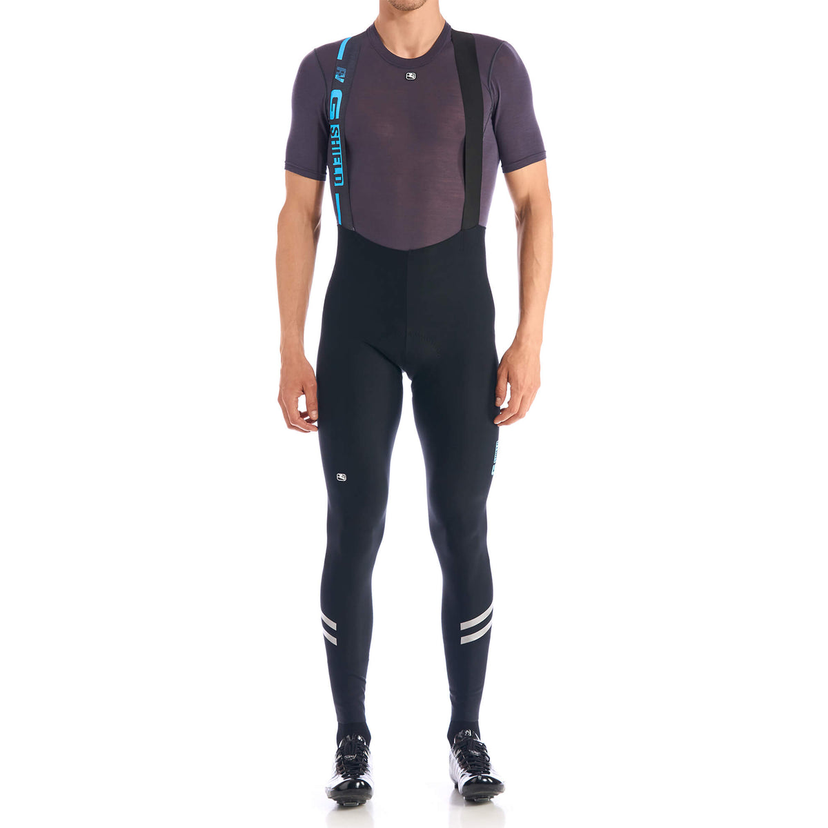 Men's G-Shield Thermal Bib Tight by Giordana Cycling, BLACK, Made in Italy