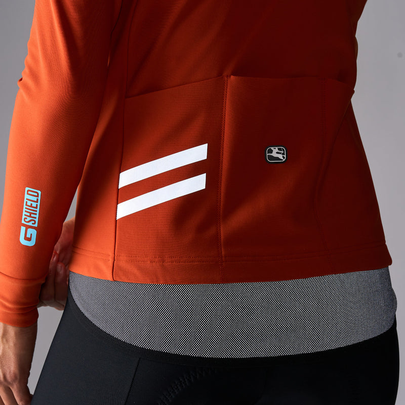 Women's G-Shield Thermal Long Sleeve Jersey by Giordana Cycling, , Made in Italy