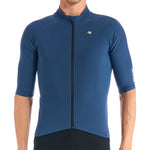 Men's G-Shield Thermal Jersey by Giordana Cycling, CHARCOAL BLUE, Made in Italy