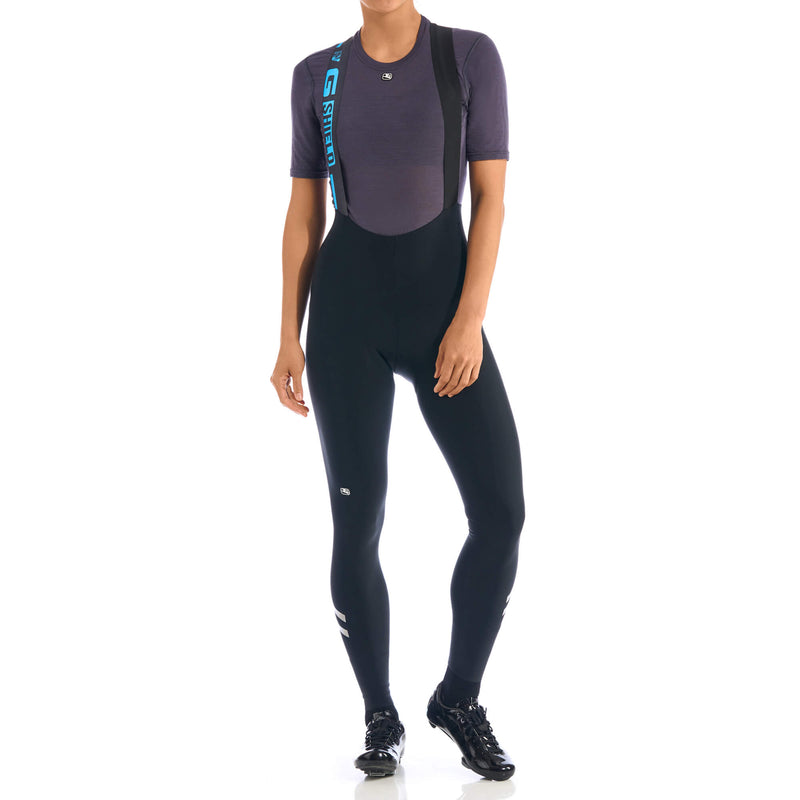 Women's G-Shield Thermal Bib Tight by Giordana Cycling, BLACK, Made in Italy