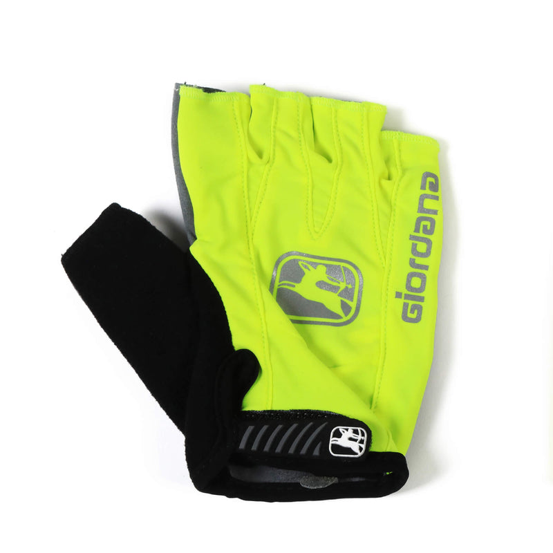 Strada Gel Gloves by Giordana Cycling, FLUO YELLOW, Made in Italy
