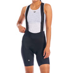 Women's Lungo Bib Short by Giordana Cycling, BLACK, Made in Italy