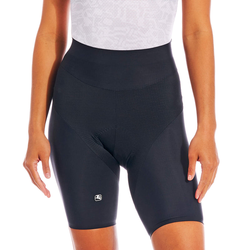 Women's Lungo Short by Giordana Cycling, BLACK, Made in Italy