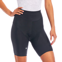 Women's Lungo Short by Giordana Cycling, BLACK, Made in Italy