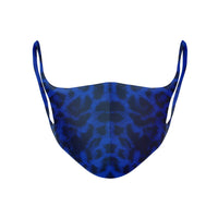 Moda Face Mask by Giordana Cycling, SNOW LEOPARD NAVY, Made in Italy