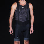 Men's FR-C Pro Reflective Bib Short by Giordana Cycling, BLACK/REFLECTIVE, Made in Italy