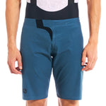 Men's FR-C MTB Over Short by Giordana Cycling, SLATE BLUE, Made in Italy