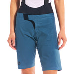 Women's FR-C MTB Over Short by Giordana Cycling, SLATE BLUE, Made in Italy