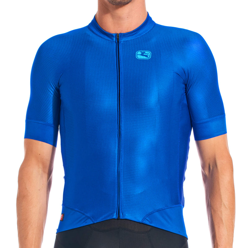 Men's FR-C Pro Neon Jersey by Giordana Cycling, NEON BLUE, Made in Italy
