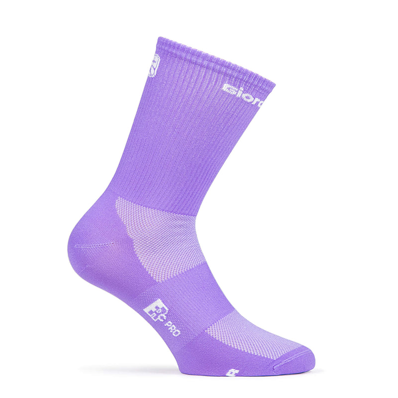 FR-C Tall Solid Socks by Giordana Cycling, NEON LILAC, Made in Italy
