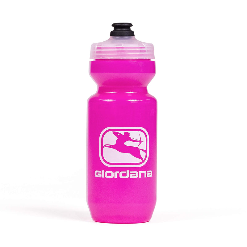 Neon Water Bottle by Giordana Cycling, NEON PINK, Made in Italy