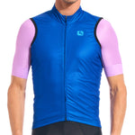 Men's Neon Wind Vest by Giordana Cycling, NEON BLUE, Made in Italy
