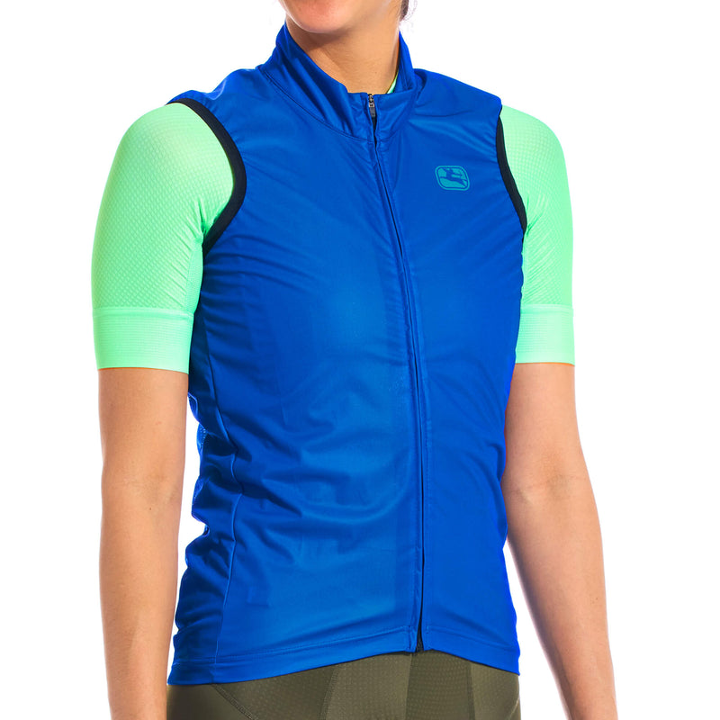 Neon Wind Vest by Giordana Cycling, NEON BLUE, Made in Italy