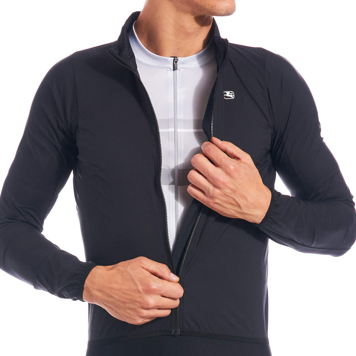 NX-G Wind Jacket by Giordana Cycling, Black, Made in Italy