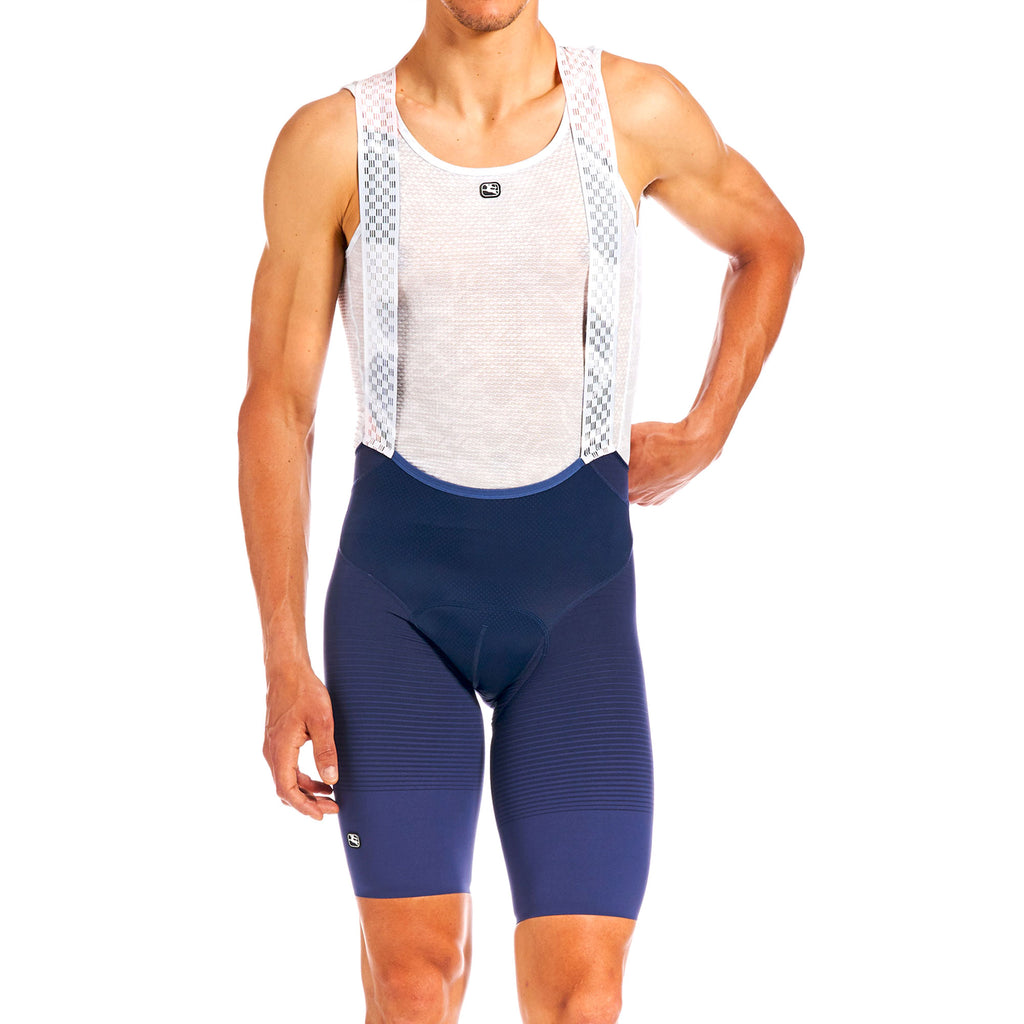 Men's NX-G Bib Short by Giordana Cycling, NAVY, Made in Italy