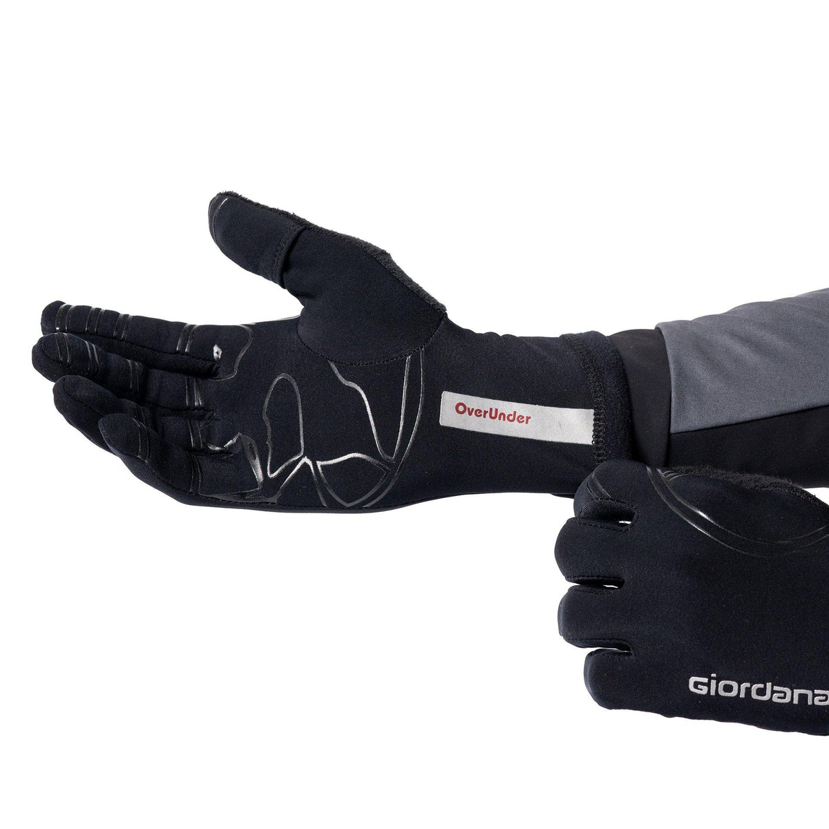 Giordana Over/Under Full Finger Gloves - Black / L Giordana Over/Under Full Finger Gloves - Black / L