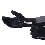 Over/Under Full Finger Gloves by Giordana Cycling, BLACK, Made in Italy