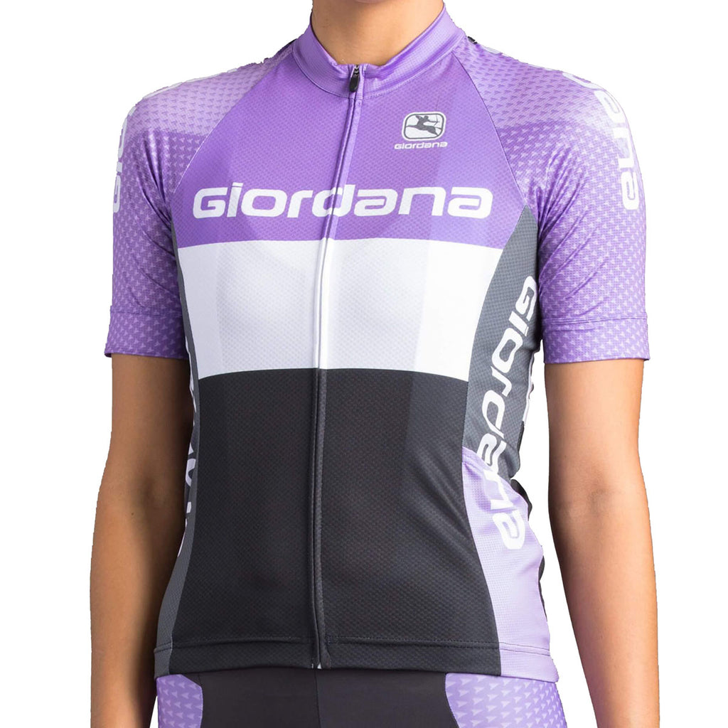 Women's Moda Radio Tenax Pro Jersey by Giordana Cycling, PURPLE, Made in Italy