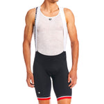 Men's SilverLine Bib Short by Giordana Cycling, RED, Made in Italy