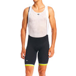 Men's SilverLine Bib Short by Giordana Cycling, LIME, Made in Italy