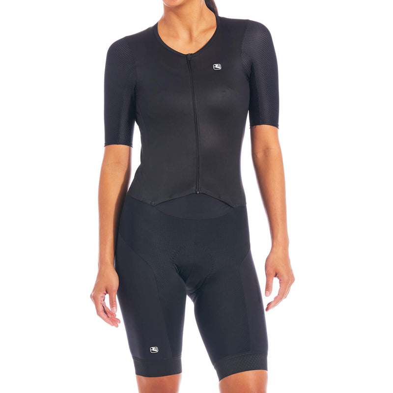 Women's SilverLine Doppio Suit by Giordana Cycling, BLACK, Made in Italy