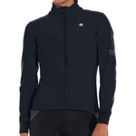 Women's SilverLine Winter Jacket by Giordana Cycling, BLACK, Made in Italy