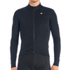 Men's SilverLine Thermal Long Sleeve Jersey by Giordana Cycling, BLACK, Made in Italy