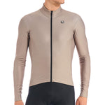 Men's SilverLine Thermal Long Sleeve Jersey by Giordana Cycling, DOVE GREY, Made in Italy